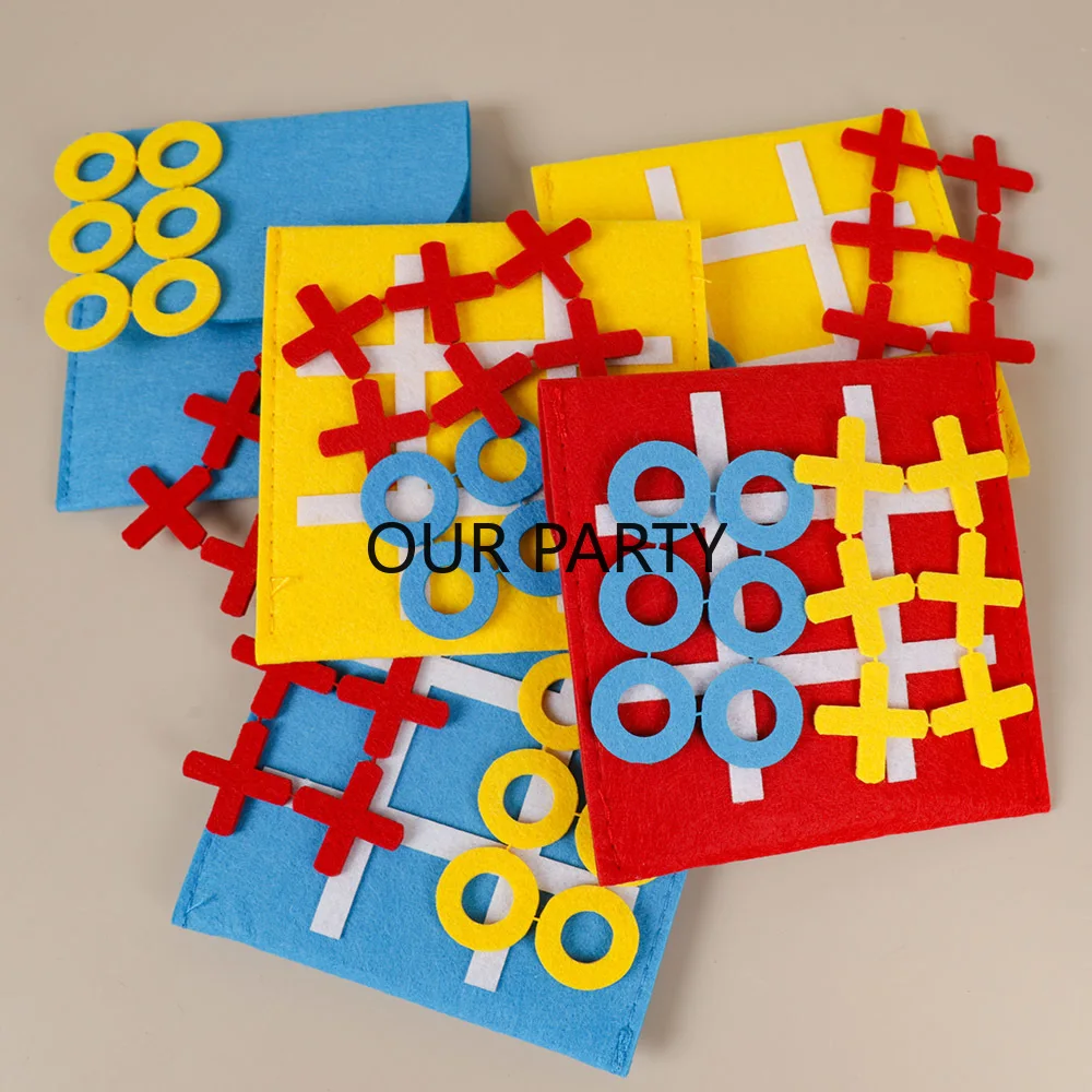 Party Games Easter For Family - 5 ชุด Felt Tic Tac Toe