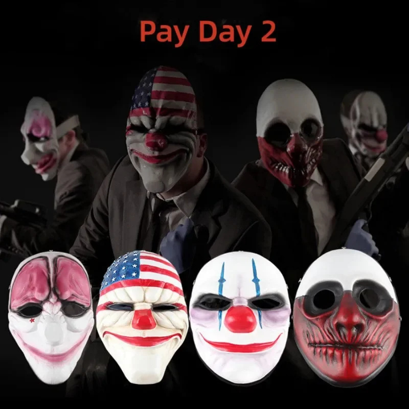 Party Games Steam - หน้ากากคอสเพลย์ Steam Game Pay Day 2