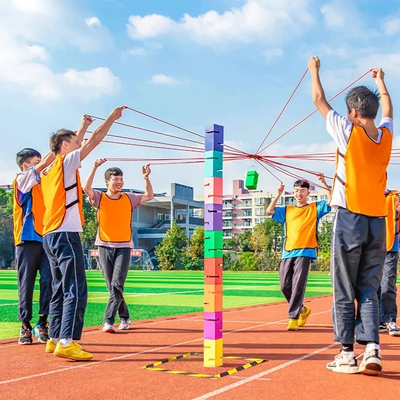 Party Games No Equipment - เกมการทํางานเป็นทีม อาคารทาวเวอร์ ของเล่นกีฬากลางแจ้ง เกมสร้างทีม กิจกรรมของบริษัท เด็กผู้ใหญ่