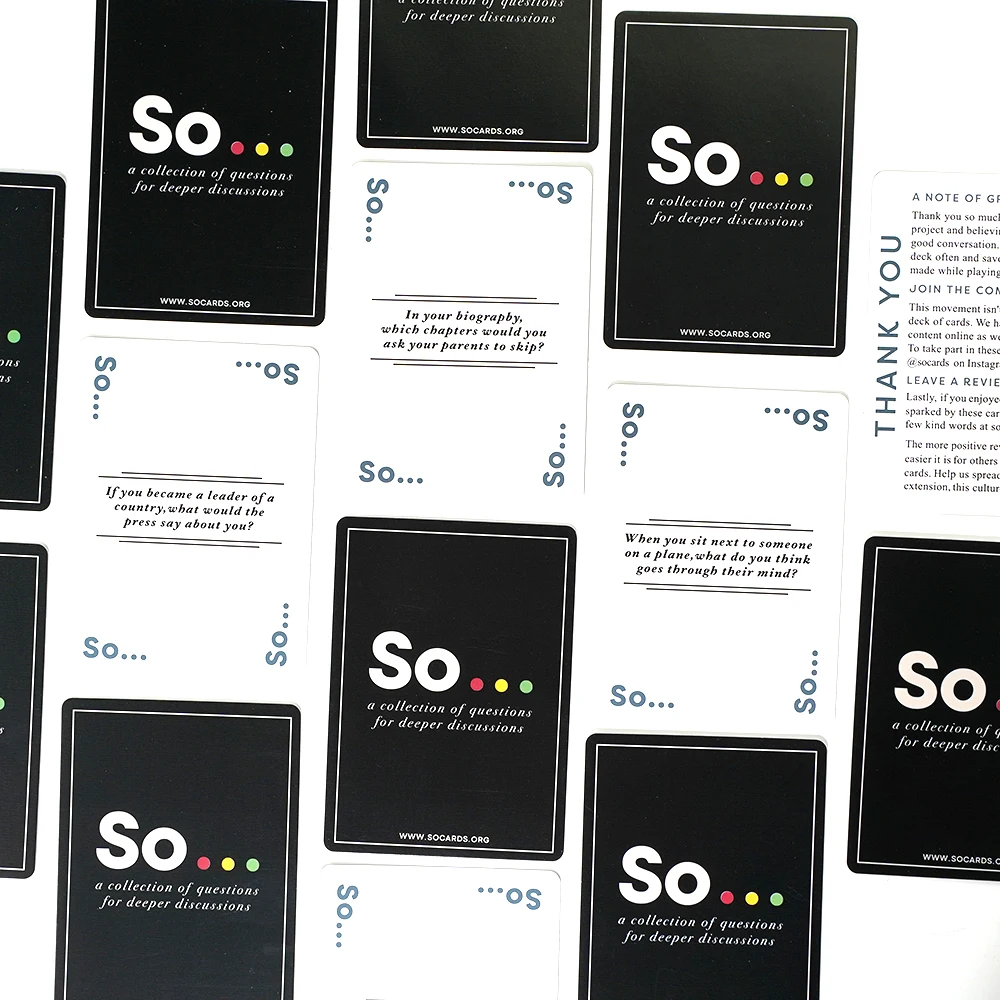 So Cards Conversation Starter  - Party Games Questions For Adults บทวิจารณ์และราคา