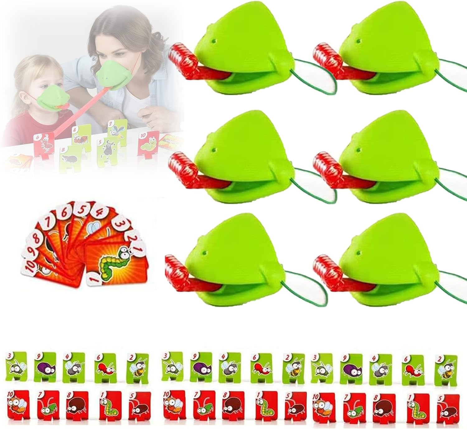 เกมยิงลิ้นกบ 6 ชุด พร้อมหน้ากา - Party Games Easter For Kids บทวิจารณ์และราคา