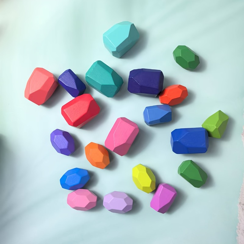 หินไม้ซ้อนกัน 20 ชิ้น ของเล่นไ - Party Games Easter For Kids บทวิจารณ์และราคา